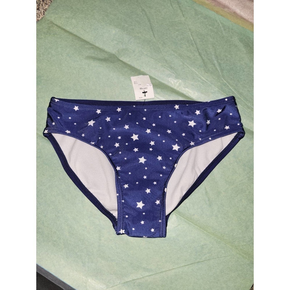 NWT Bikini Bottoms girls large, blue stars